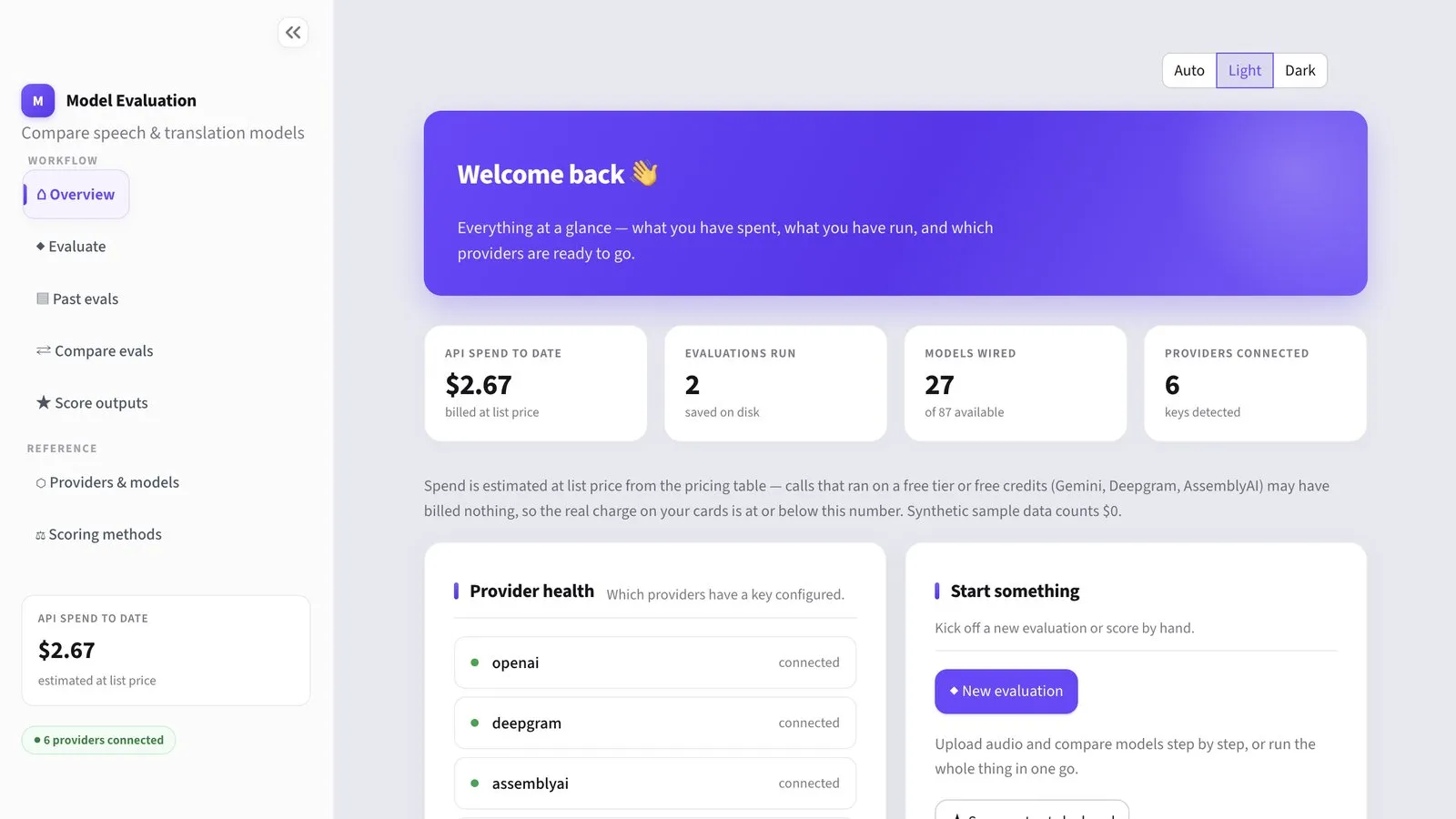 Model Evaluation Web App