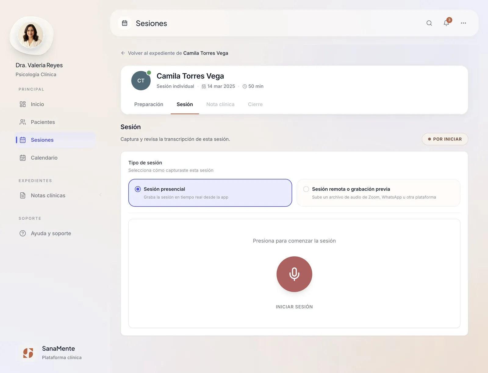 sanamente.ai — screenshot